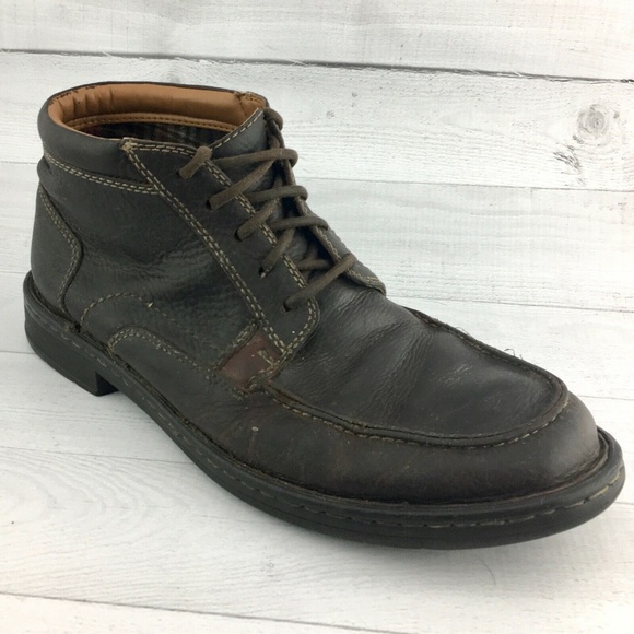 Clarks HOMMIE Mens Sz 10 Ankle Lace Up Boot Loafer Clarks HOMMIE Mens Sz 10 Ankle Lace Up Boot Loafer